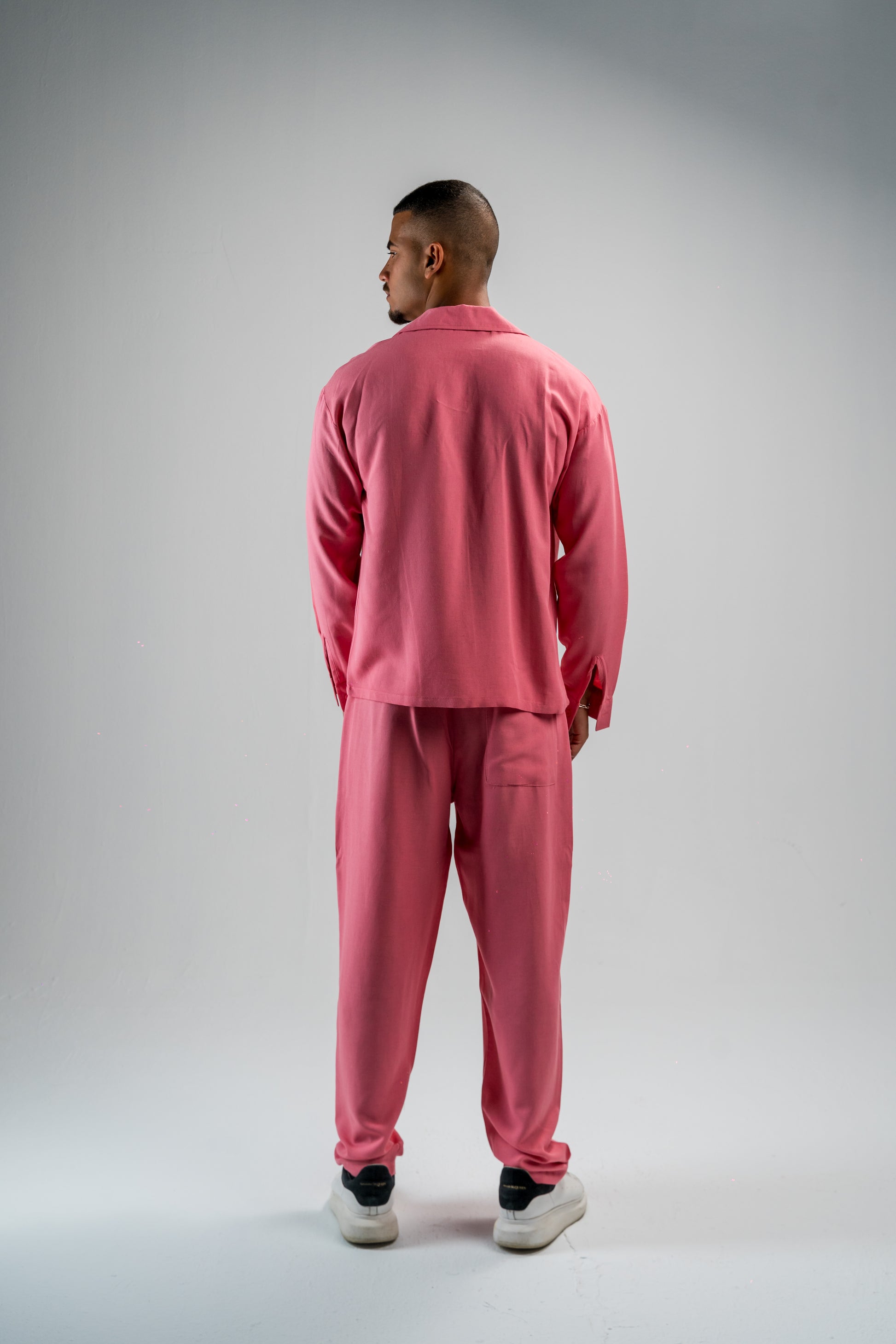 HOT PINK LINEN PANTS