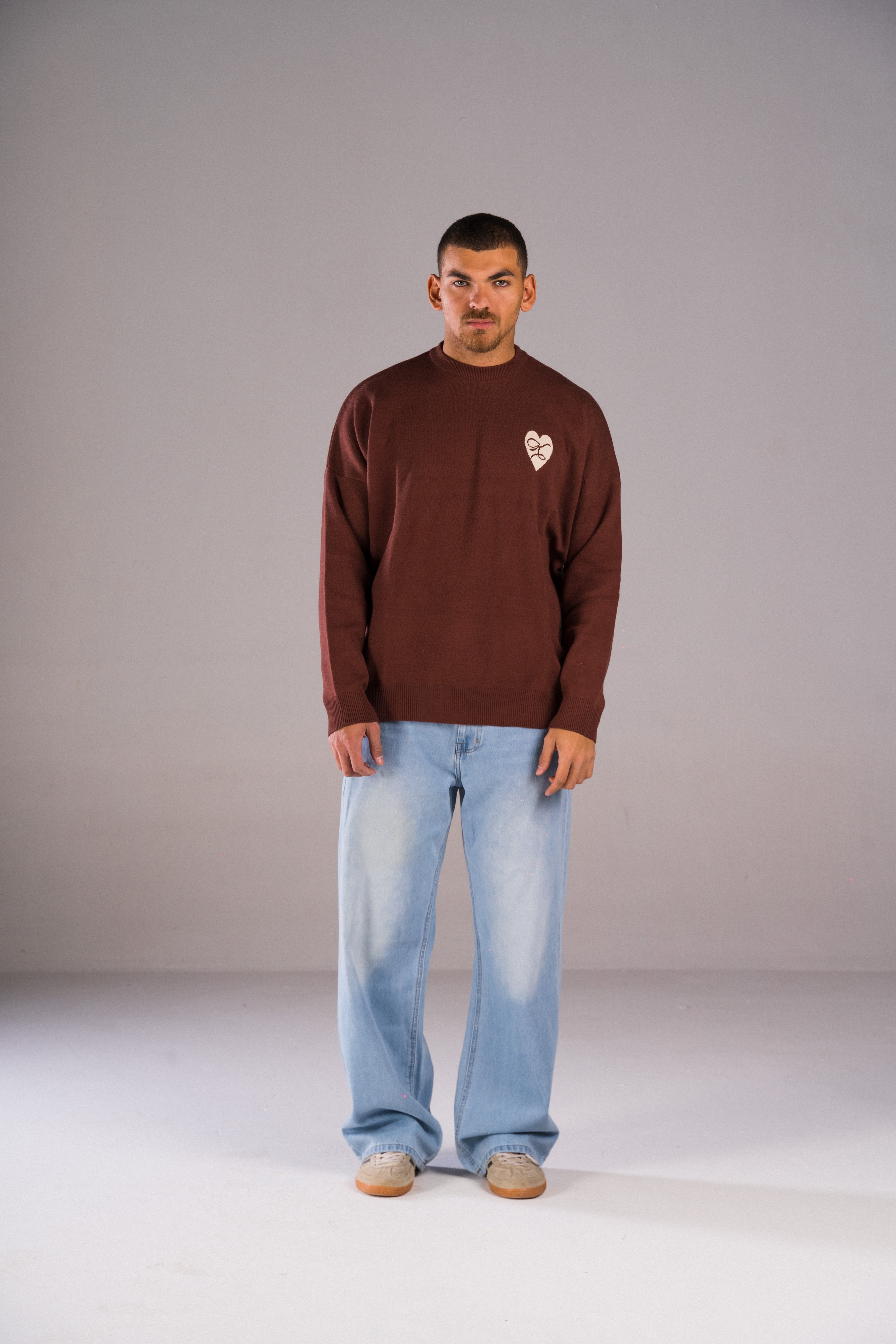 Chocolate brown knitwear