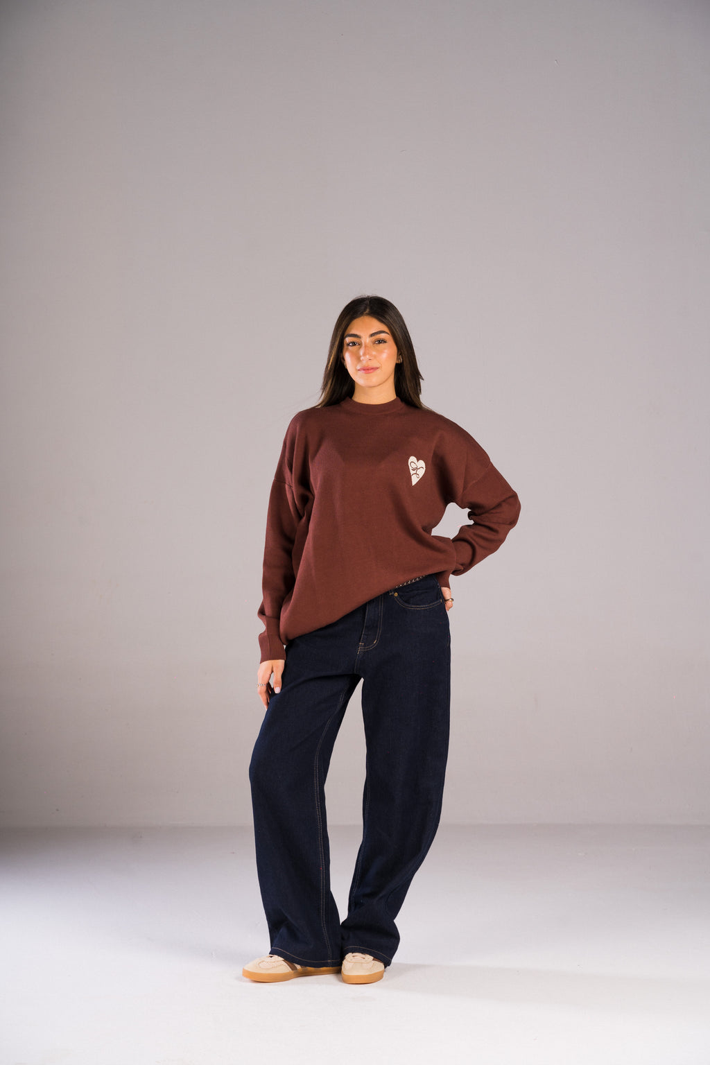 Chocolate brown knitwear