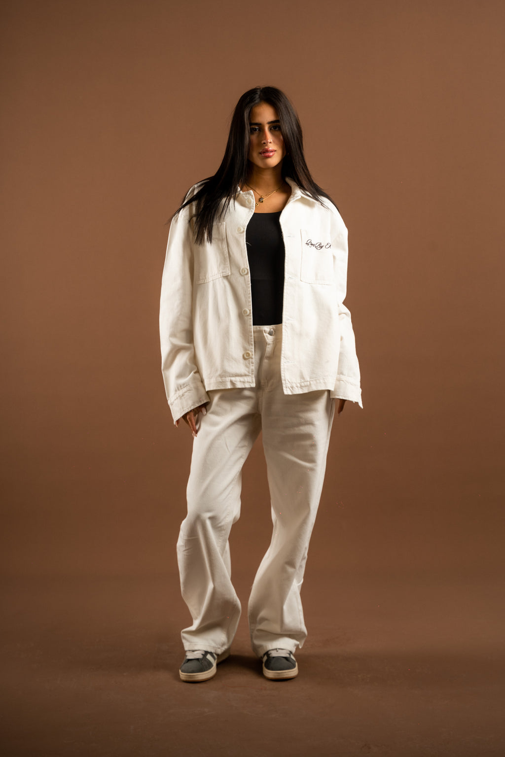 White raw jacket
