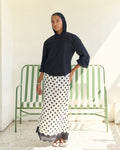 Polka Skirt - Black
