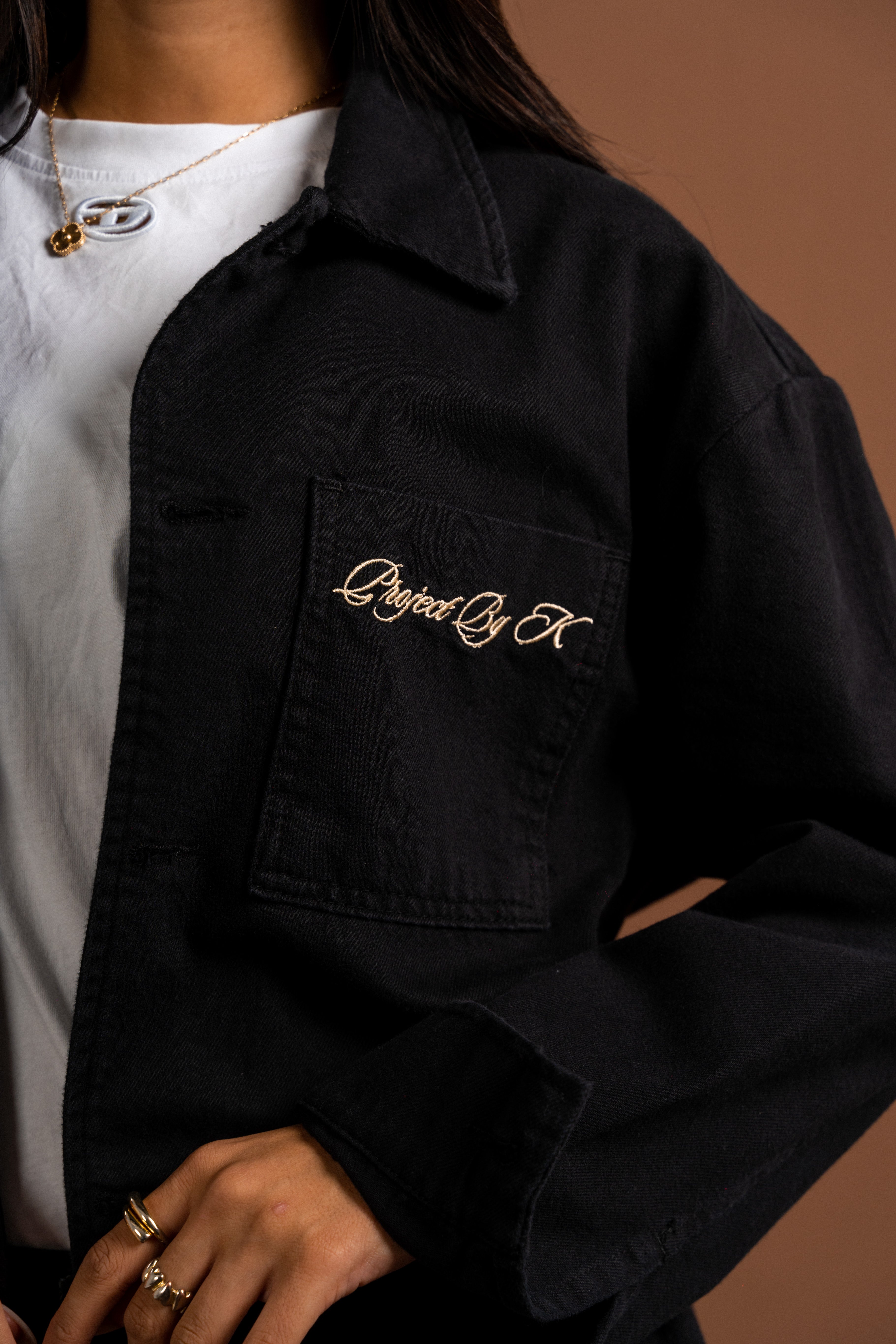Black raw jacket
