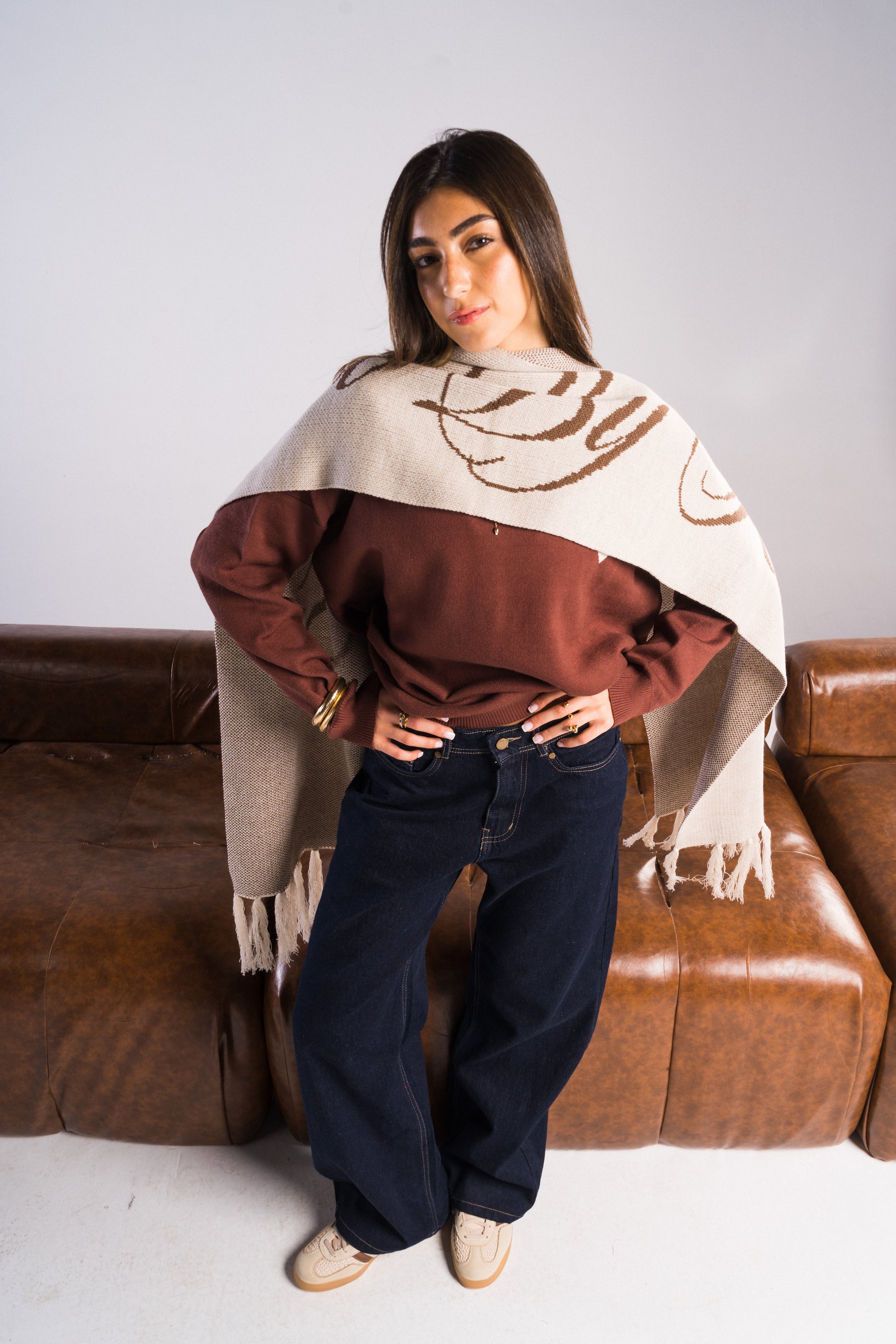 PROJECT BY K BEIGE SCARF