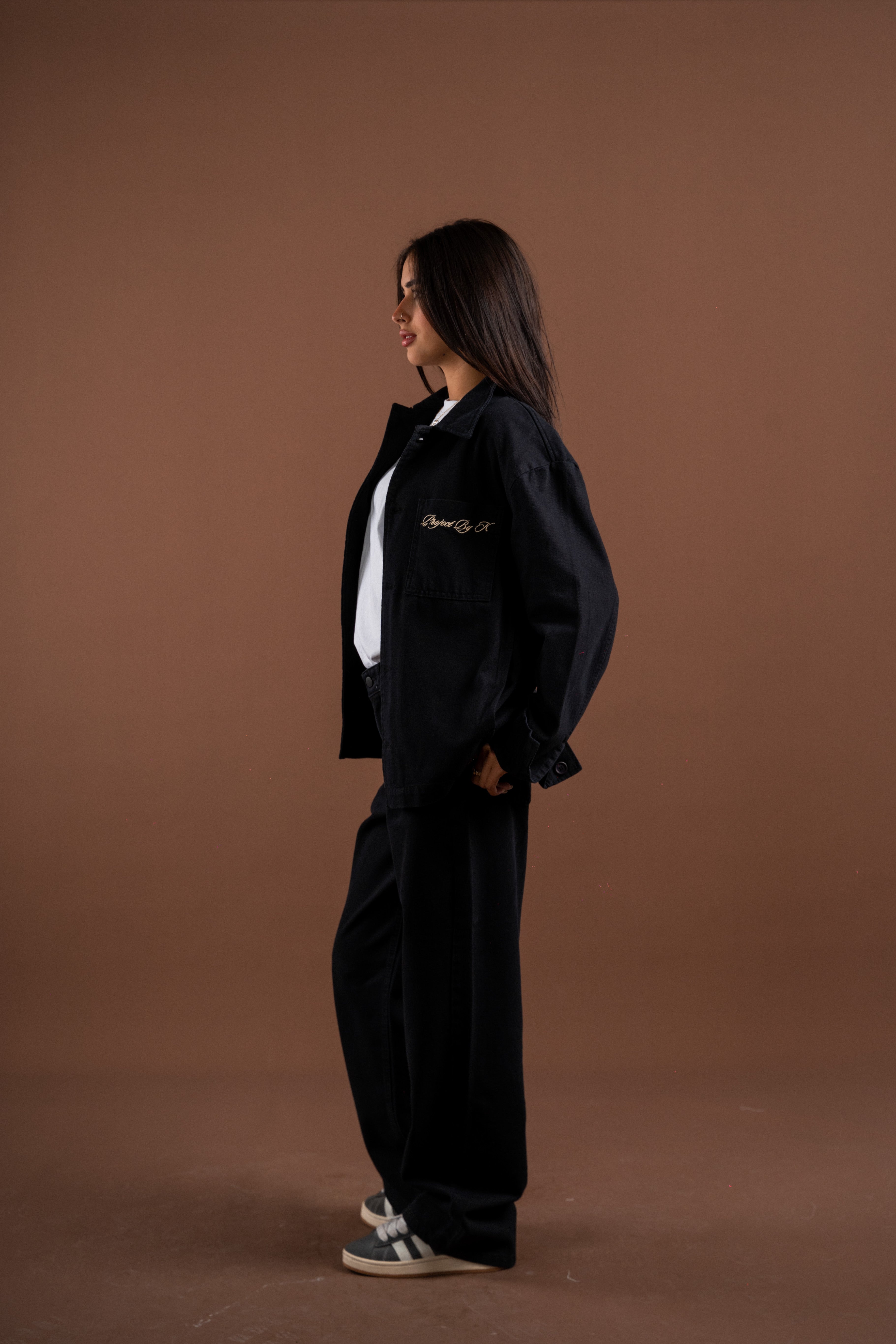Black raw jacket