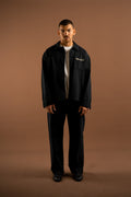 Black raw jacket
