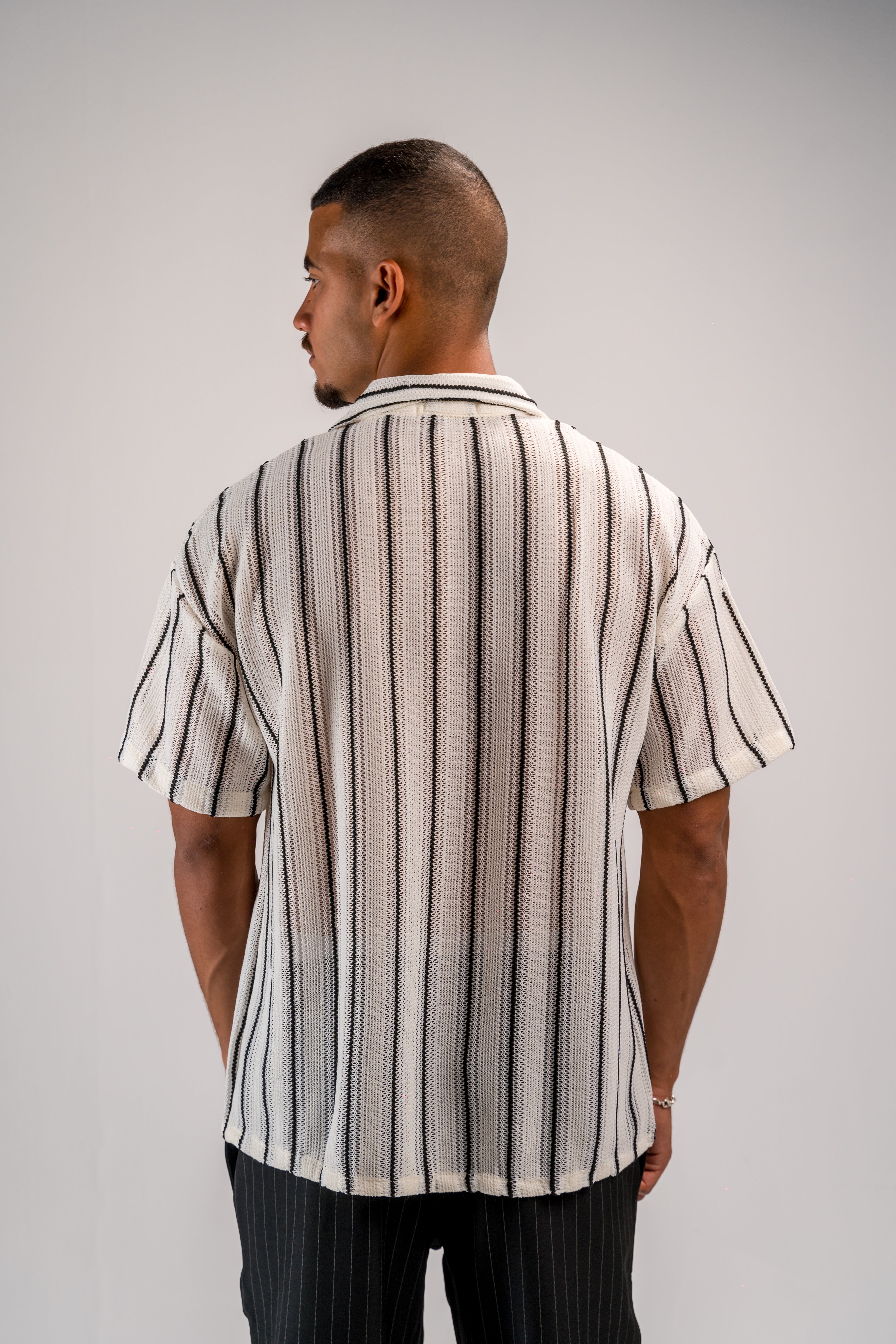 White Soft Stripe Shirt