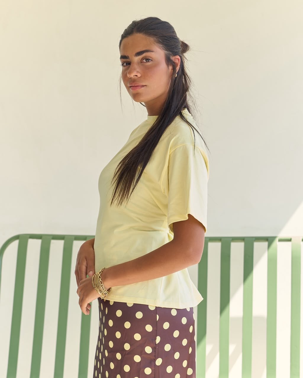 Waist Tie Top - Butter Yellow