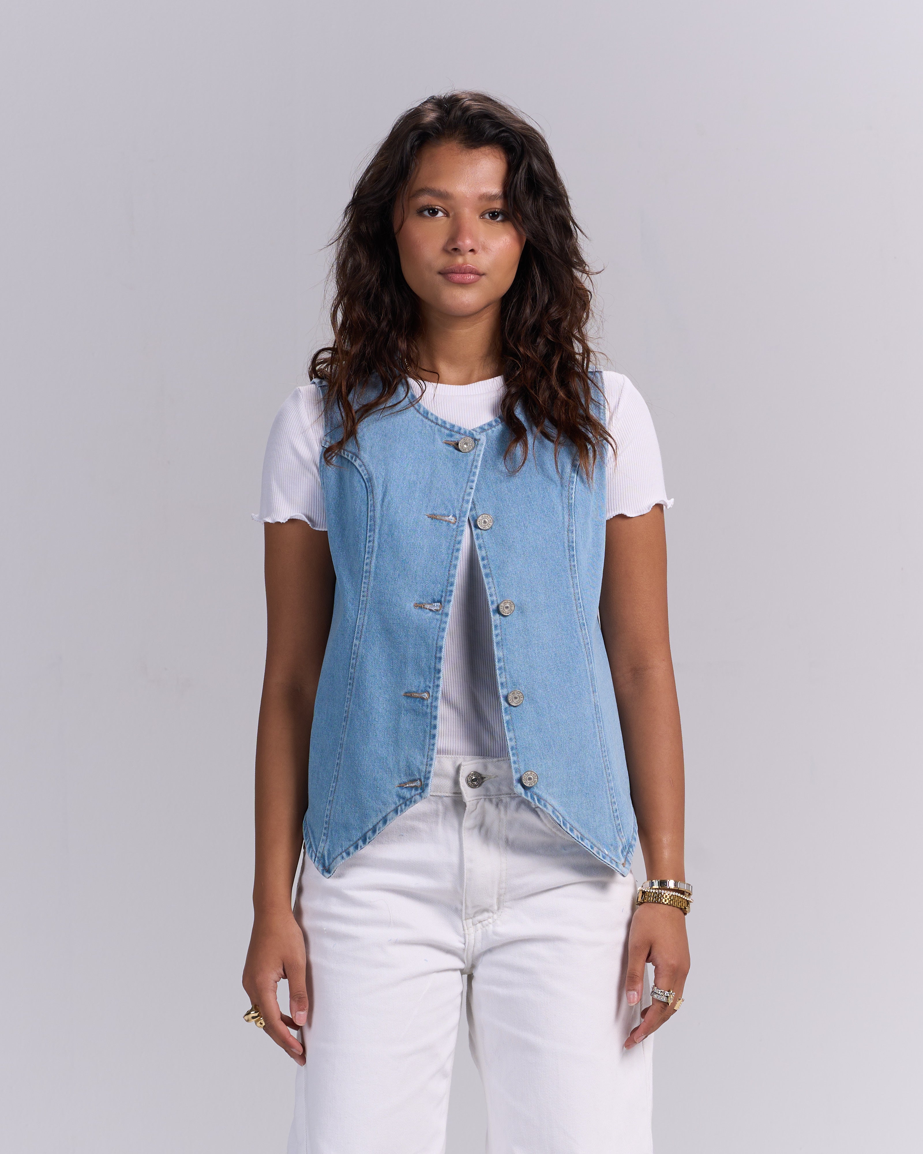 Light blue vest