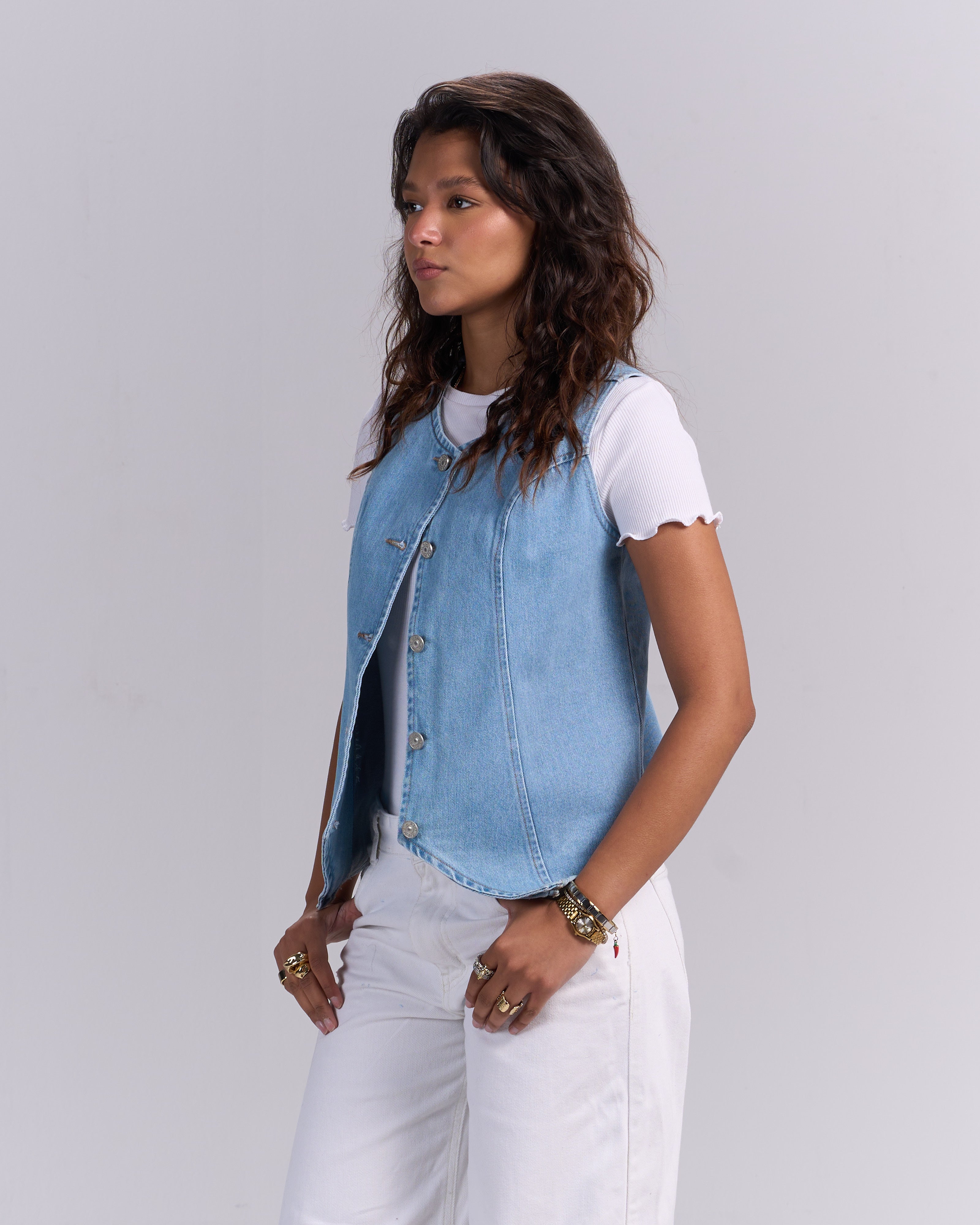Light blue vest