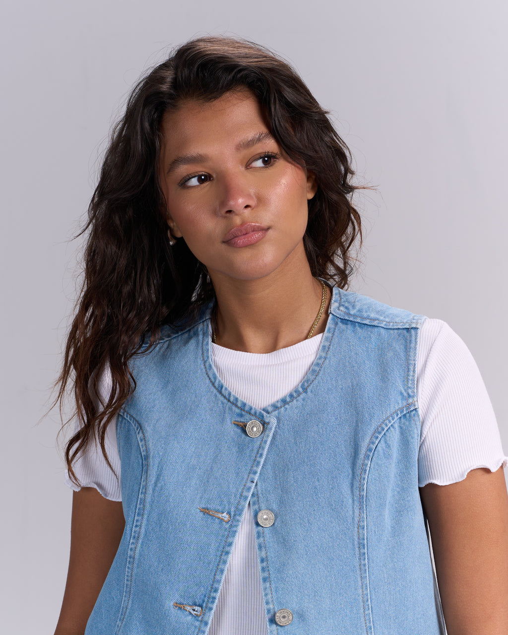 Light blue vest