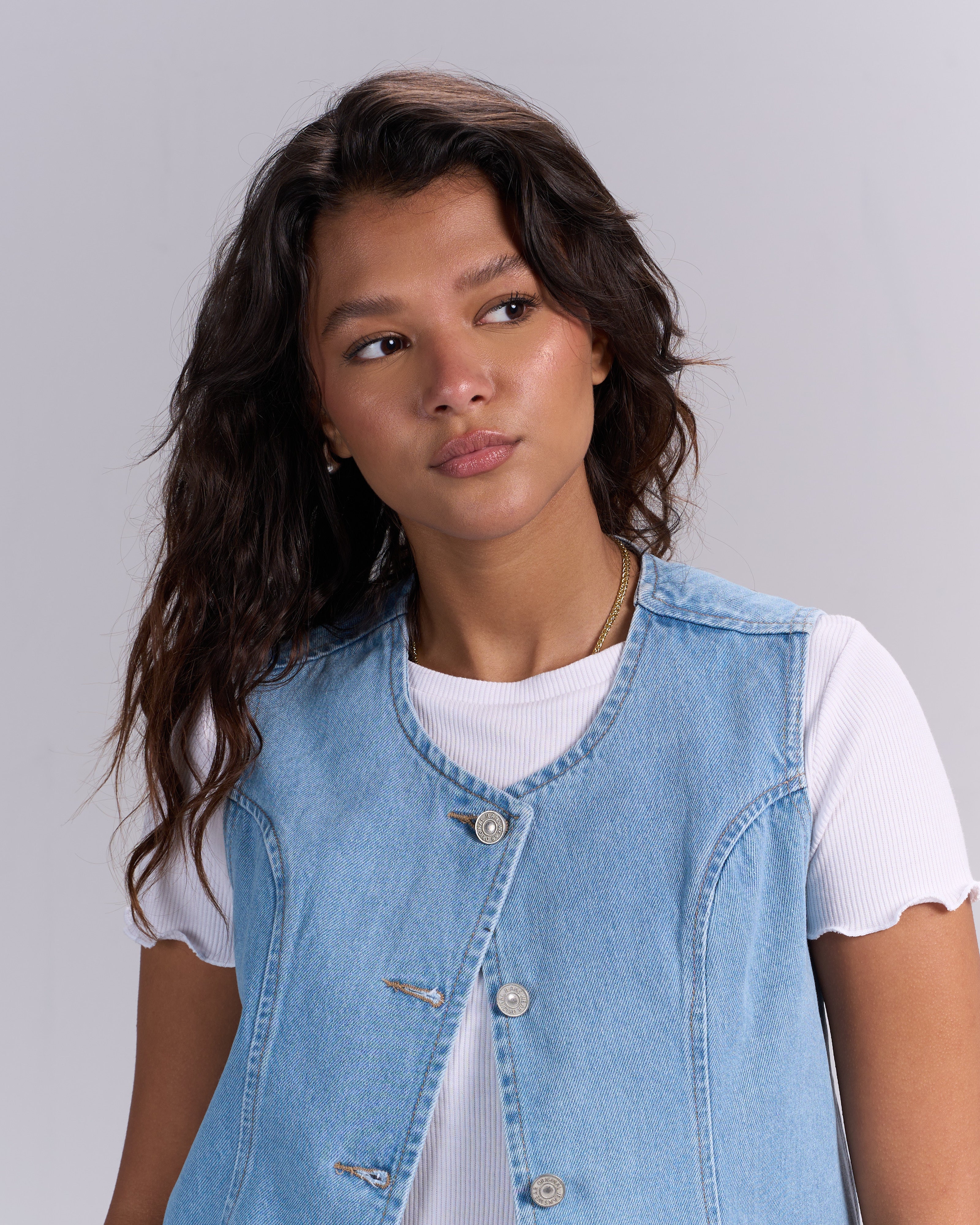 Light blue vest