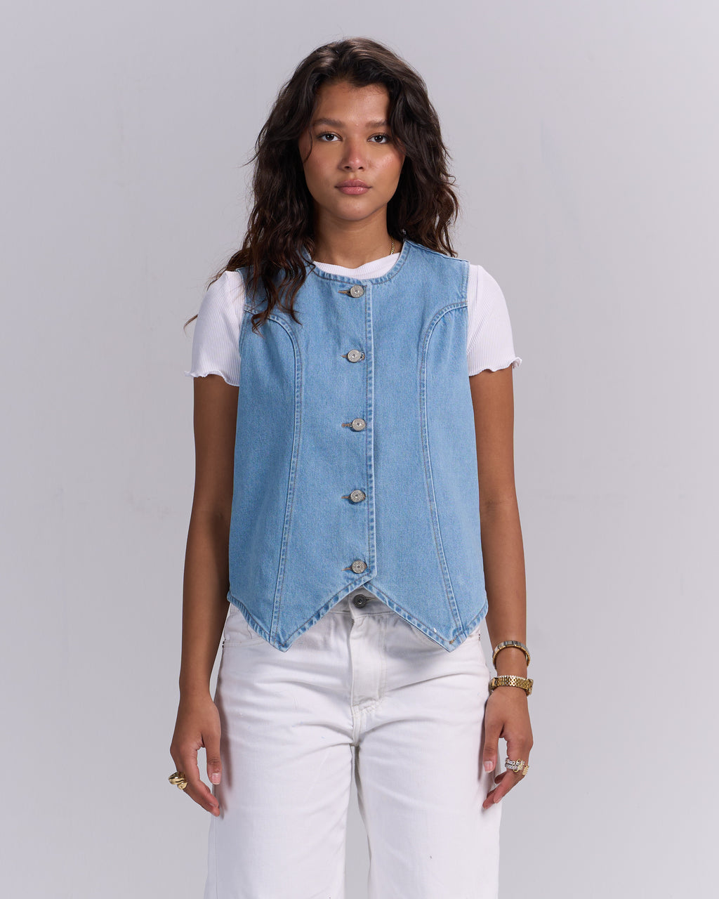 Light blue vest