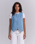 Light blue vest