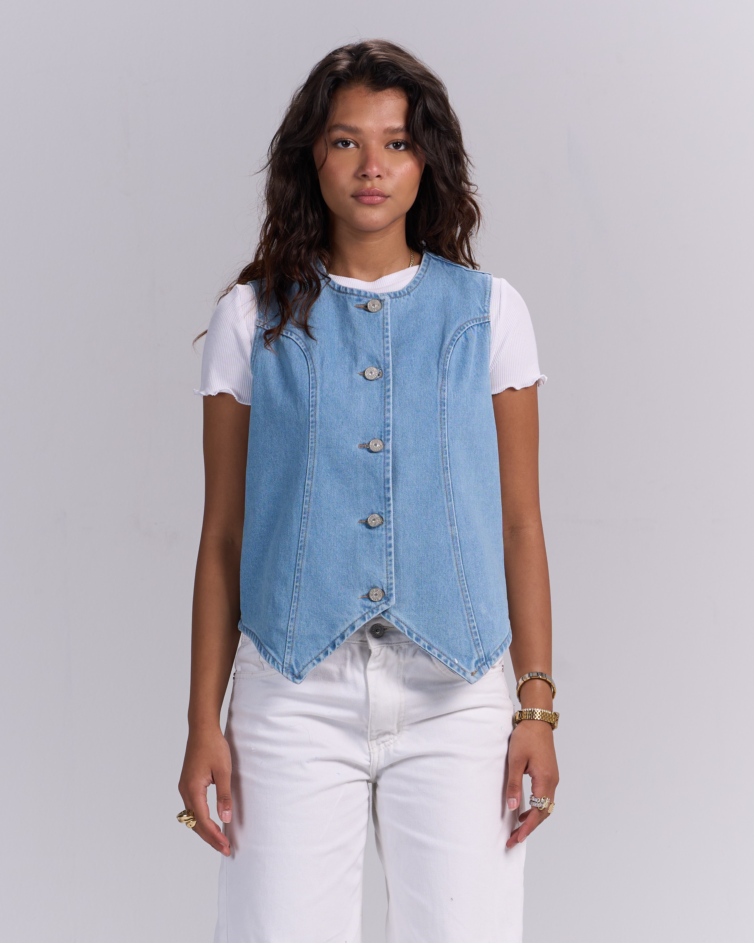 Light blue vest