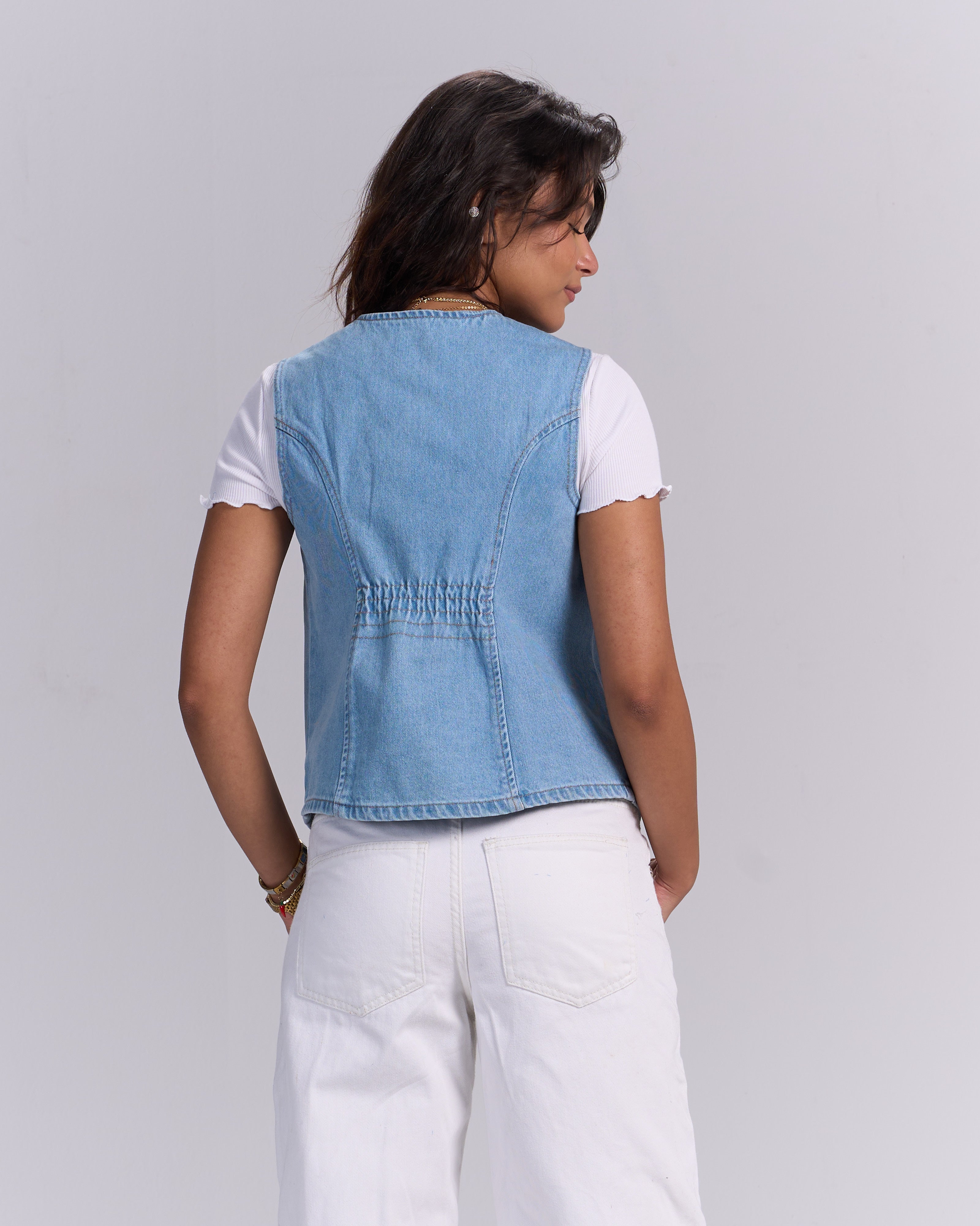 Light blue vest